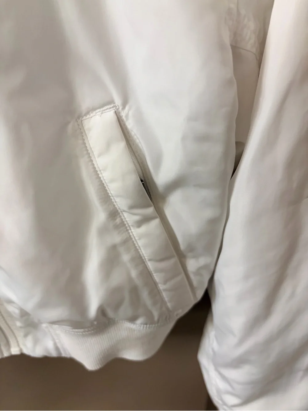 Athleta White Hooded Zip Jacket - Picture 3 of 7
